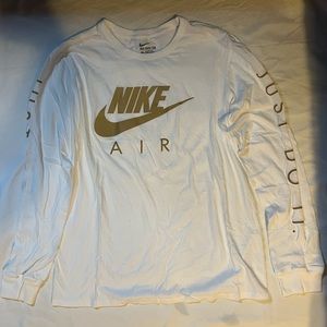 Nike Gold/Reflective Graphic Long Sleeve Shirt